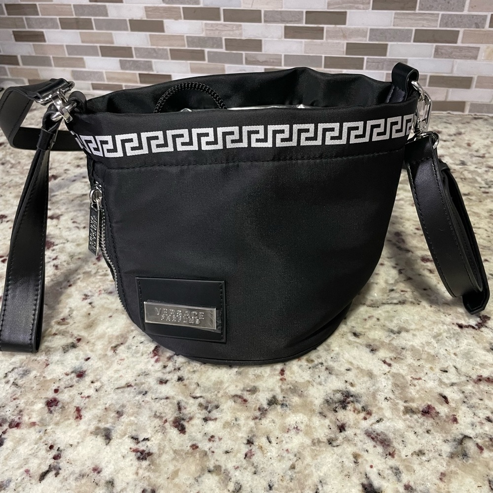 Black Versace crossbody bag